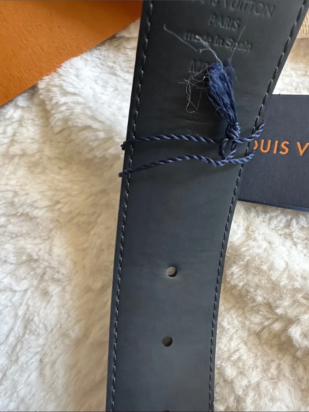 Louis Vuitton LV Initiales 40mm Reversible Damier Cobalt Belt 100/40